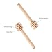 Mini Wood Honey Dipper Sticks Server for Honey Jar Dispense Drizzle Honey Individually Wrapped 3 Inch 12 Pack