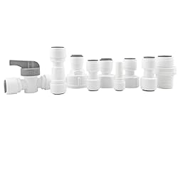 Qrity 1 PCS 3/8" Quick Connect Check Valve for RO