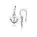 Silverline Jewelry 925 Sterling Silver Anchor Navy Salilor Sea Ship Symbol Drop Dangle Hook Earrings