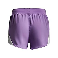 Under Armour Girls' Fly By Shorts , Vivid Lilac