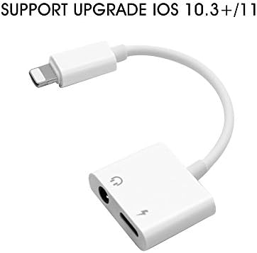 [Upgrade for IOS 11 ] MASKELENA for iPhone 7 adapter, Lightning Adapter,3.5mm AUX Headphone Jack Earphone Headphones charger Adapter,for iPhone 7 Plus Headphones Adapter