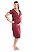 Kindred Bravely The Angelina Ultra Soft Maternity & Nursing Nightgown Dress (Cabernet, Small)