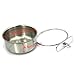 Bird Parrot Feeding Cups with Clamp Holder Stainless Steel Coop Cup Food Water Bowls Dish Feeder for Cockatiel Conure Budgies Parakeet Parrot Macaw Small Animal Chinchilla hummingbird Ferret Catthumb 2