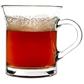 Vikko Glass Coffee Mugs, Thick and Durable 10 Ounce Coffe Cup, Microwave and Dishwasher Safe, Set of 12 Clear Glass Mugs
