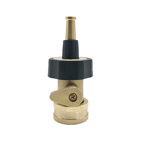 BriSunshine 2pcs Heavy Duty Brass Garden Hose Connector with Shut Off Valve 3/4 inch Solid Garden Hose Connector - Thumbnail 2