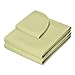 Saloniture 3-Piece Microfiber Massage Table Sheet Set - Premium Facial Bed Cover - Includes Flat and Fitted Sheets with Face Cradle Cover - Sage Green