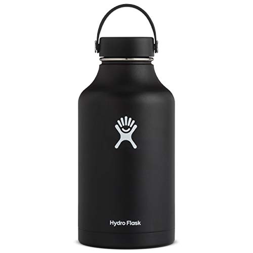 Hydro Flask 64 oz Double Wall Vacuum Insulated Stainless Steel Bottle, Black