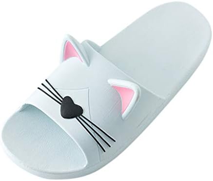 DAYSEVENTH Slipper & Sandal, Men&Women Home Indoors Slippers Cartoon Cat Floor Family Shoes Beach Sandals