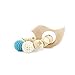 Bird Wooden Teether Chew Beads Baby Rattle Teether Nattural Raw Crochet Beads Toy Mom Bracelet Ecofriendly Baby Teething (Bird)