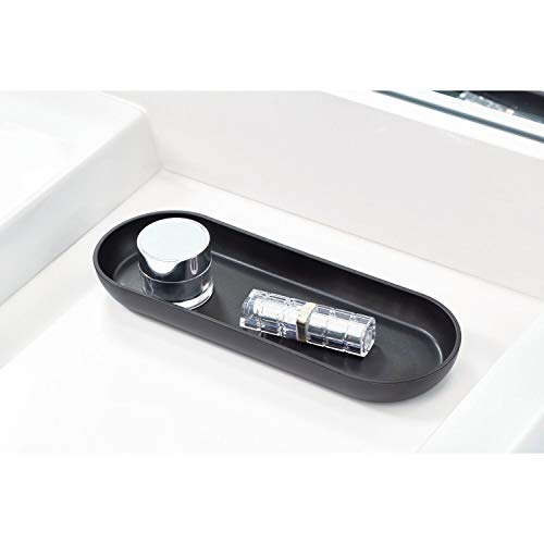 iDesign Cade 4-Piece Bathroom Accessory Set, Matte Black