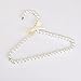 White Faux Pearl Bow Clothes Hangers Hook for Children Kids Bowknot White