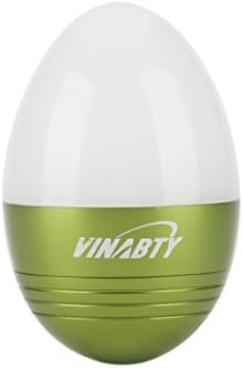 VINABTY Mini LED Flashlight Tumbler Table Lamp Nice Egg Shaped Handheld Night Light Gift (Green)