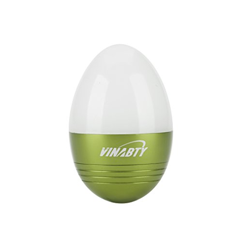 VINABTY Mini LED Flashlight Tumbler Table Lamp Nice Egg Shaped Handheld Night Light Gift (Green)
