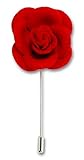 Men's Lapel Flower Handmade Boutonniere Pin for Suit - Exotic Rose by Puentes & Co