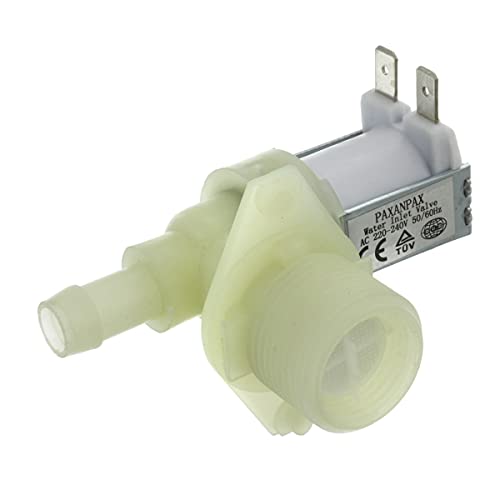 Paxanpax Electroválvula de entrada de agua única para Beko D, DE, DL, DSF, DW, DWD, FDW Series