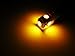 iJDMTOY 5-SMD 168 194 2825 T10 LED Car Interior Map Dome Light Bulbs, Amber Yellow