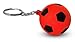 Novel Merk 24 Multi-Color Soccer Sports Ball Keychains Pack Includes Red, White, Yellow, Orange, Green, & Blue for Kids Party Favors & School Carnival Prizes