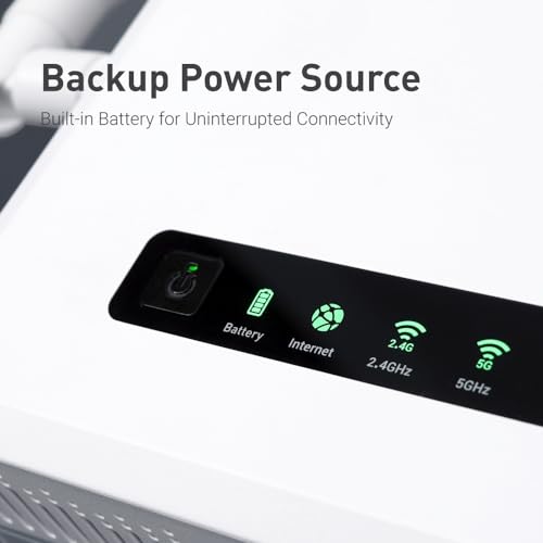 GL.iNet GL-XE3000 (Puli AX) 5G Router with Dual SIM Card Slot, Wi-Fi 6 Cellular Routers, Built-in Battery, Multi-WAN, VPN, OpenWrt, Secure 5G Router for Office, Retail, Events, Business