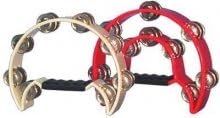 Swanson Christian Supply 11626 Instrument Tambourine Moon Shape Red