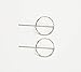Circle Threader Silver Earrings Long Dangle Earrings Circle Ear Jacket Dainty Everyday