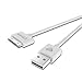 Stalion STBL-IP4-DTA-1M-WHT 3.3 Feet Stable 30-Pin USB Sync Charging Dock Cord Case for iPhone 4, 4s - MFi Certified, White