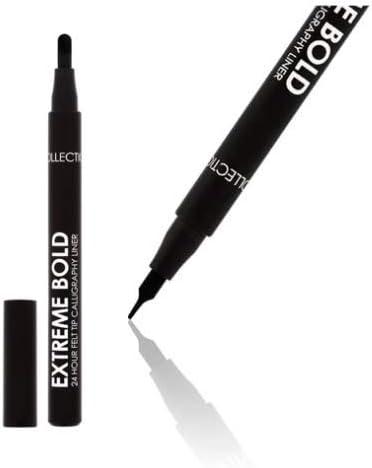 Collection Extreme Bold 24h Felt Tip Calligraphy Eyeliner 01 Black