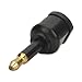Conwork 2-Pack Fiber Optic Toslink to 3.5mm Mini Connector Adapter