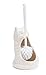 The Paragon Ceramic Cat Toilet Brush Holder - Whimsical Toilet Bowl Cleaner with Brush Included, Toilet Brush with Holder