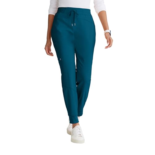 Barco One Boost Classic Fit Scrub Jogger for Women – Bahama, 3-Pocket Mid-Rise Pants w/ 360 Spandex Stretch, Moisture Wicking, Anti-Static and Quick-Shed – 2XL, Regular Fit at Amazon