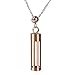 V-Moro Compatible Fitbit Flex 2 Pendant Stainless Steel Jewely Necklace for Fitbit Flex 2 Tracker (Rose Gold)