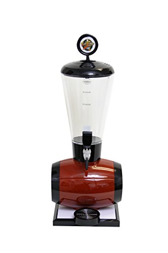 Beer Tubes Keg Barrel Beverage Dispenser with Regular Tap, 128 oz. Super Tube, Brown, BEB-ST-R