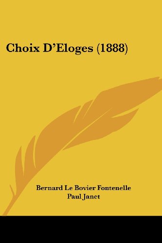 Choix D'Eloges (1888)