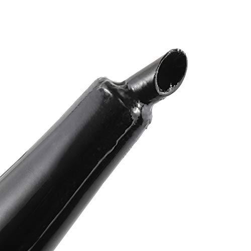 HGC 40mm Half Moon Banana Silencer Muffler Exhaust Pipe Bigger High Performance For 49cc 60cc 66cc 80cc 2-Stroke Engine Motor Motorized Motorised Bicycle Bike Upgrade Black