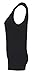 Rosette Women's Sleeveless Undershirt - Cotton - High Neck, Full shoulder design Black XX-Large