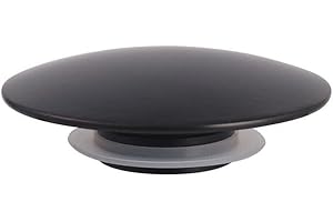 Matte Black Basin Waste Push Button Click Clack Drain Stopper for Bathroom Sink Bathtub, Brass Construction with M8 Thread, 6