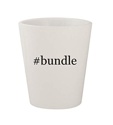 #bundle - Ceramic White Hashtag 1.5oz Shot Glass
