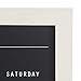 DesignOvation Beatrice Framed Magnetic Chalkboard Monthly Calendar, 23x29, White