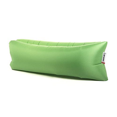 Fatboy Lamzac the Original Version 1 Inflatable Lounger with Carry Bag, Inflatable Couch for Indoor or Outdoor Hangout or Inflatable Lounge Air Chair - Grass Green