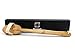 BonartGroup 16-Inch Long Bamboo Bath Body Back Scrubber Brush with Natural Boar Bristles and Detachable Handle