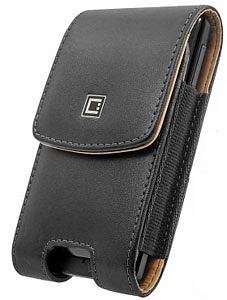 Motorola Droid RAZR MAXX HD Executive Vertical Style Case Made In Genuine Leather With Magnetic Closure And Removable Spring Clip Black