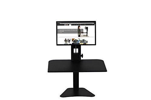 Victor DC300 High Rise Collection Sit-Stand Desk Converter 28 x 23 x 15 1/2 Black