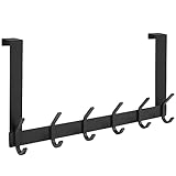 TICONN Over The Door Hooks, 6 Heavy Duty Dual Coat