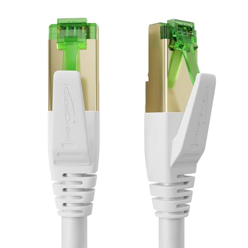 KabelDirekt – Cat 7 Network Cable 10Gbps – 12.5m, white