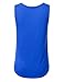 DRESSIS Women's Sleeveless Round Neck Flared Loose Fit Soft Tank Top SKY 2XL