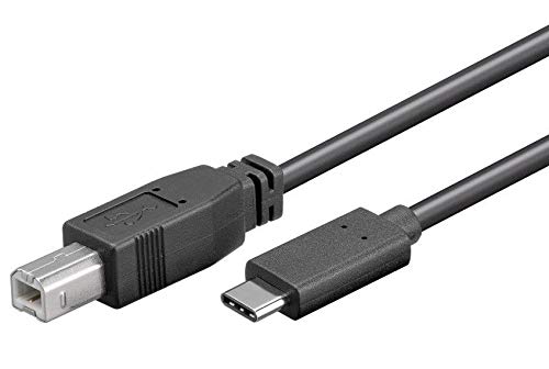 PremiumCord USB-C to USB B Connection Cable 1 m USB 3.1 Type C Male to USB 2.0 Type B Male USB 3.1 USB 2.0 Black Length 1 m