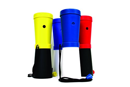 Storus SuperHorn, Loud Breath Powered Horn For Safety, Sports, Parties, Camping And More, Yellow And Black, 6.75 Inches Long 1 pc