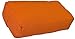 YogaAccessories Supportive Rectangular Cotton Yoga Bolster - Orange Peel
