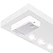 POWER PRACTICAL Luminoodle Under Cabinet Lighting - Click LED Light Strip for Shelves, Kitchen Cabinets, & Furniture, 1-Pack Includes Power Button & Tape Adhesive - Warm White (2700K)