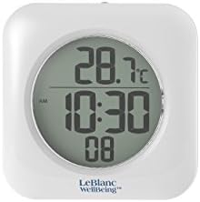 Large Waterproof Bathroom Shower Clock Mounts with 4 Suction Cups, Hanging Hole, or Shelf Bracket. Time 12/24 Hr and Indoor Temp. Great for RV, Camper, Boat, Gym, Hot Tub, or Country Club.