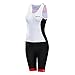 Lo.gas Women's Triathlon Trisuit Sleeved Sleeveless Skinsuit for Cycling Swimming Running